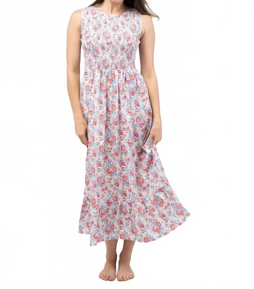 NEW BEAU & RO women's margot dress in garden